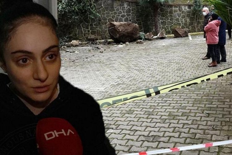 Dev kayaların d&uuml;şt&uuml;ğ&uuml; korku sitesinde 'heyelan' kabusu