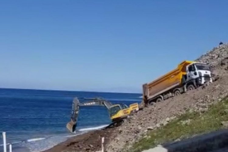 Muğla'da denize hafriyat d&ouml;ken firmaya soruşturma