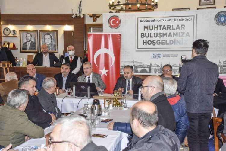 Bursa'da muhtarlar dinlendi