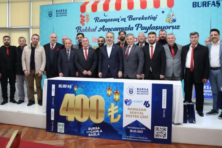 Bursa'da ihtiya&ccedil; sahiplerine 10 Milyon TL değerinde Ramazan &ccedil;eki