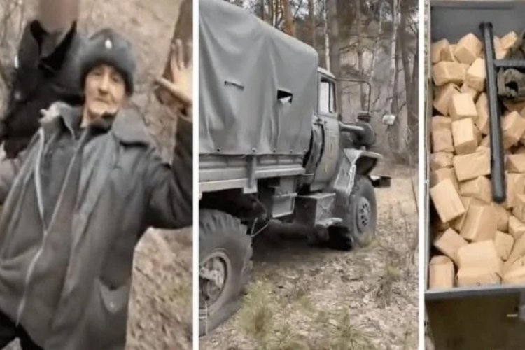 Ukraynalı dede Rusların m&uuml;himmatını &ccedil;aldı
