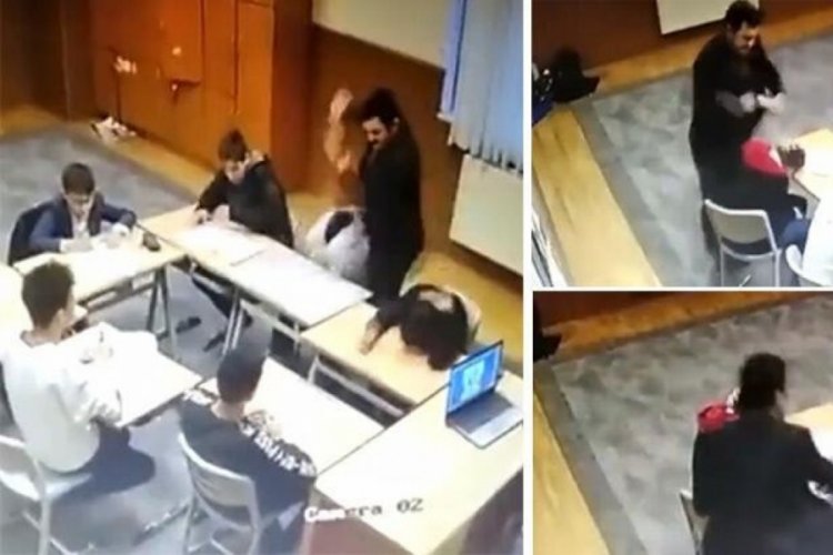 Erkek &ouml;ğrenci yurdundaki şiddete aileler tepki g&ouml;sterdi