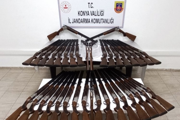 Yasa dışı &uuml;retildiği iddia edilen 39 av t&uuml;feği ele ge&ccedil;irildi