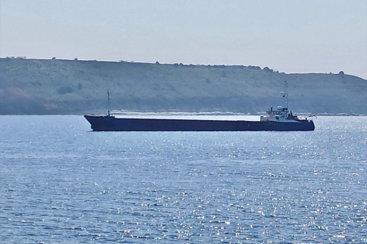 Demir y&uuml;kl&uuml; gemi karaya oturdu