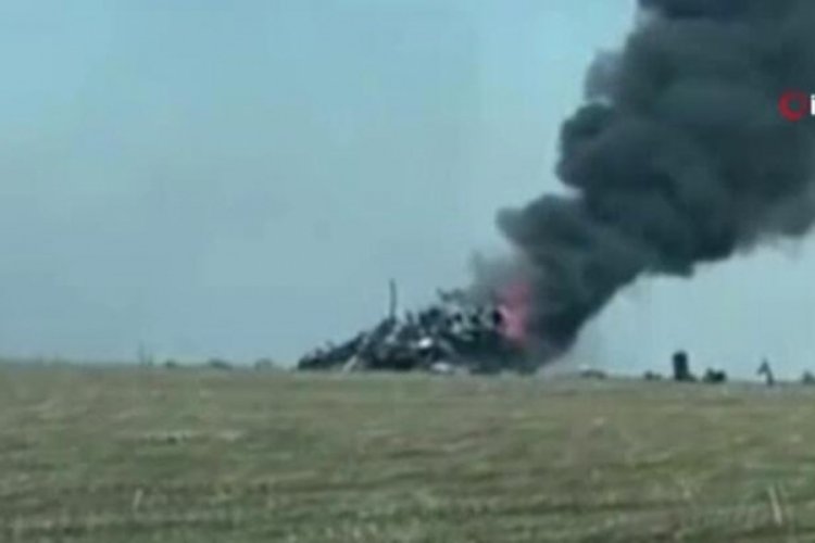 Rusya'nın d&uuml;ş&uuml;r&uuml;len Su-35 savaş u&ccedil;ağının g&ouml;r&uuml;nt&uuml;leri