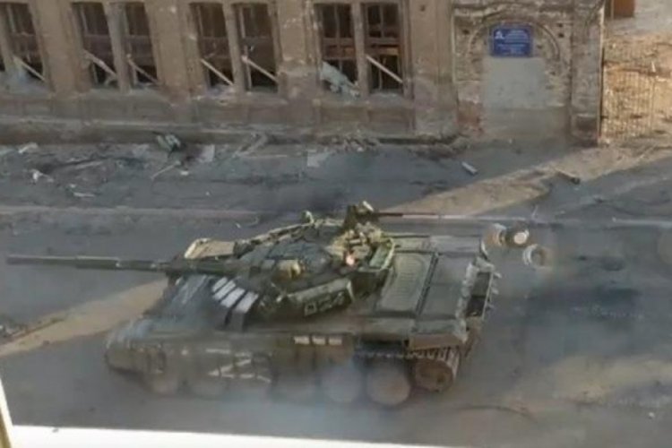 Rus tankı b&ouml;yle vuruldu