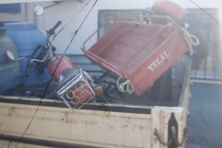 Manisa'da &ccedil;alınan sepetli motosikleti, jandarma buldu