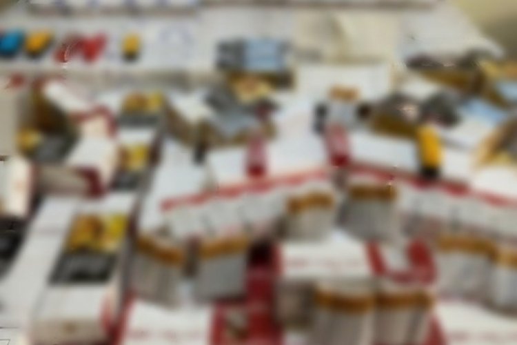 Isparta'da 65 bin 800 bandrols&uuml;z makaron ele ge&ccedil;irildi