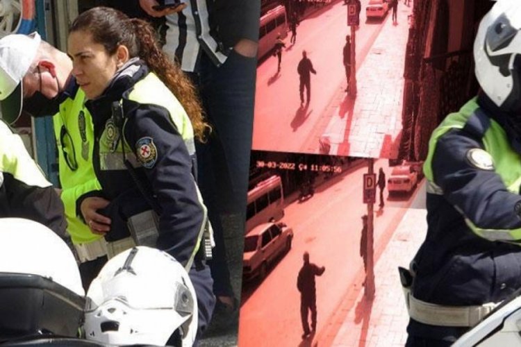 S&uuml;r&uuml;c&uuml;, kadın polisi 100 metre kaputun &uuml;st&uuml;nde s&uuml;r&uuml;kledi