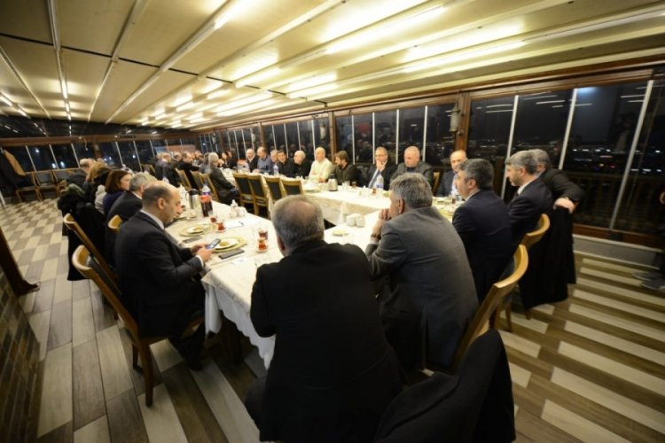 Bursa'da emektar personellere veda yemeği