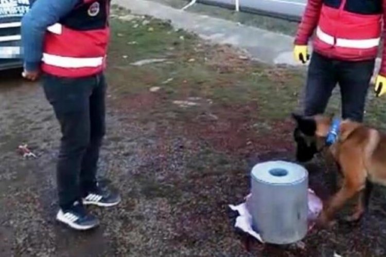 Diyarbakır'da &ouml;zel tasarımlı silindirden esrar &ccedil;ıktı