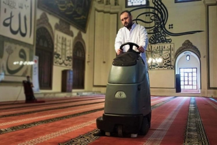 Bursa Ulu Cami Ramazan'a hazır