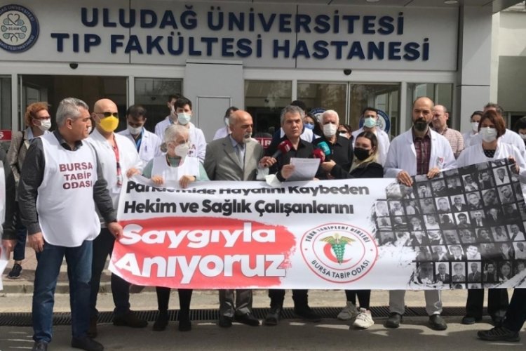 Bursa Tabip Odası, sağlık &ccedil;alışanlarını andı&nbsp;