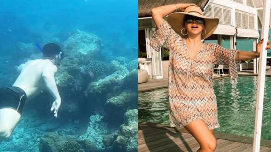Hadise ile Mehmet Din&ccedil;erler'in Maldivler tatilinden kareler