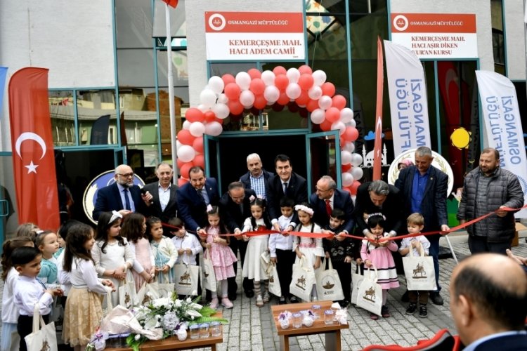 Bursa Osmangazi'de Hacı Aşır Dikmen Kur'an Kursu a&ccedil;ıldı