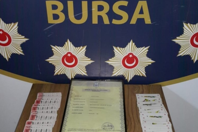 Bursa'da kumar baskını