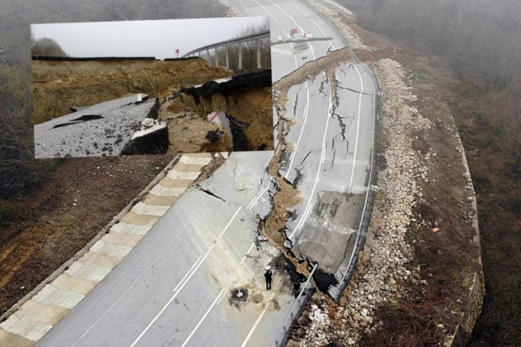 D&uuml;zce-Sakarya yolu ulaşıma kapandı