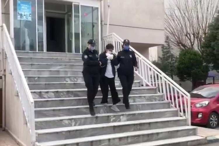 Yangın &ccedil;ıkardığı &ouml;ne s&uuml;r&uuml;len kadın adliyeye sevk edildi