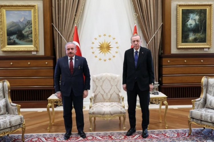 Cumhurbaşkanı Erdoğan, Mustafa Şentop'u kabul etti