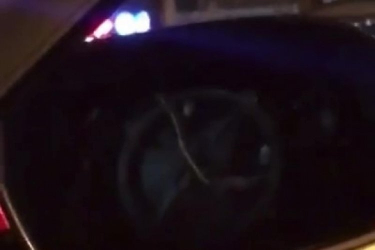 Trafik magandası bebek, kadın dinlemiyor