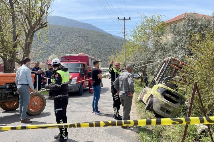 Forkliftin altında can verdi