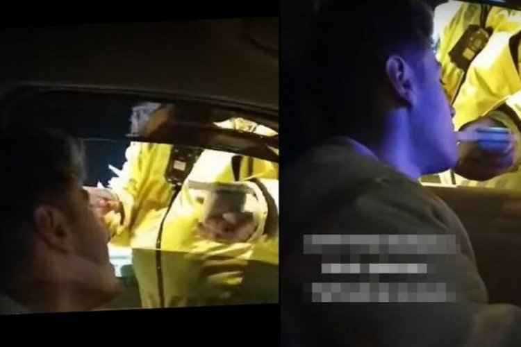 Polis &ccedil;evirmesinde babasına denk geldi