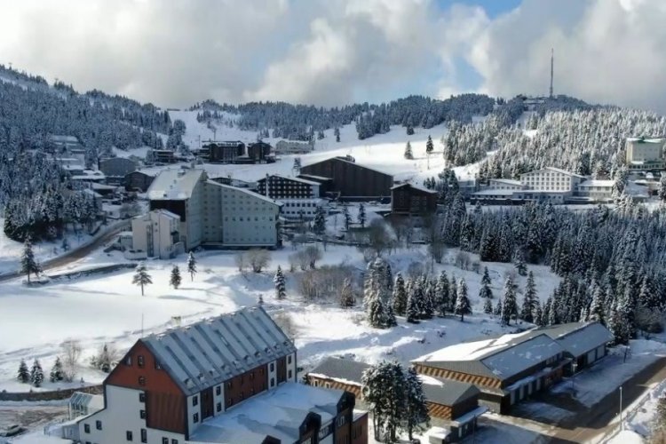 Uludağ'da kar keyfi yaşamak i&ccedil;in k&uuml;t&uuml;k evler misafirlerini bekliyor