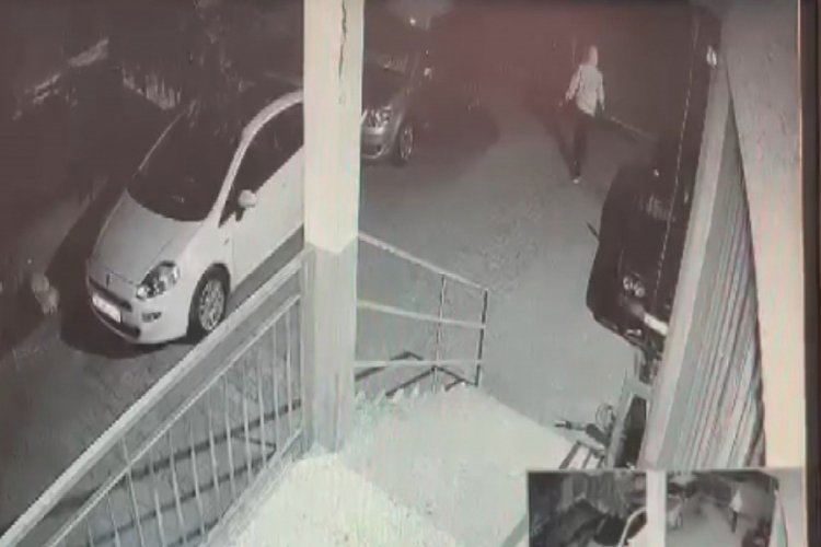 Jet lastik canavarı g&uuml;venlik kamerasına yakalandı