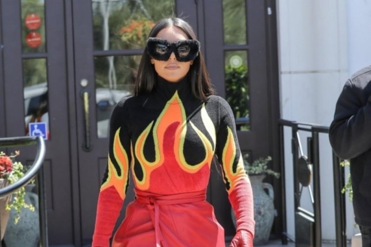 Kim Kardashian yanıyor