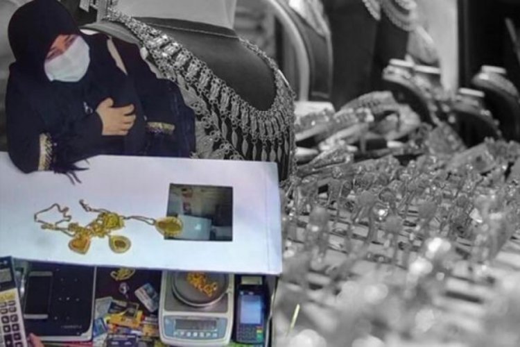&Ccedil;aldığı kolyenin ağırlığını beğenmedi