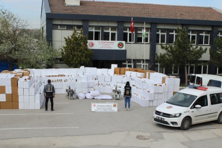 Ankara'da milyonlarca makaron ele ge&ccedil;irildi