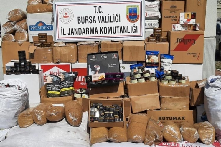 Bursa'da ka&ccedil;ak t&uuml;t&uuml;n operasyonu