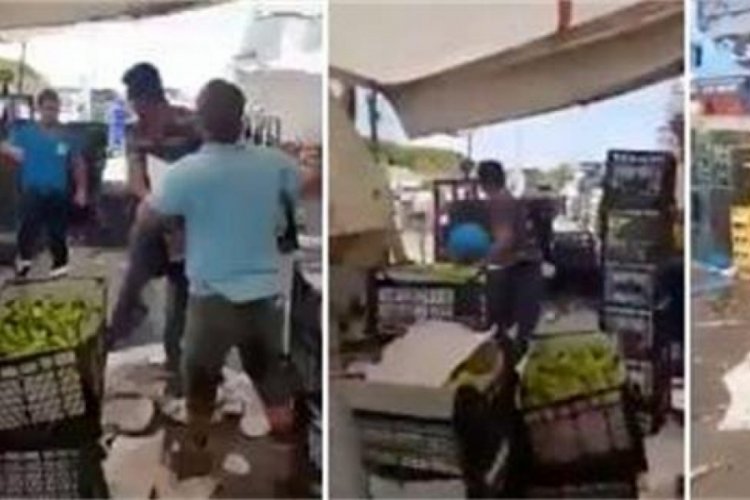 Meyve sebzeleri &ccedil;&ouml;pe atmışlardı, g&ouml;r&uuml;nt&uuml;ler ge&ccedil;mişten...