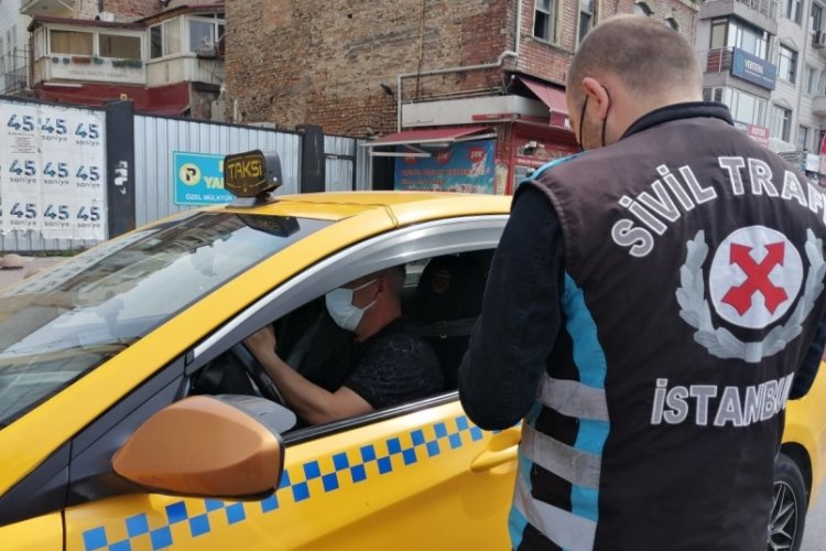 Kurallara uymayan taksiciler cezadan ka&ccedil;amadı