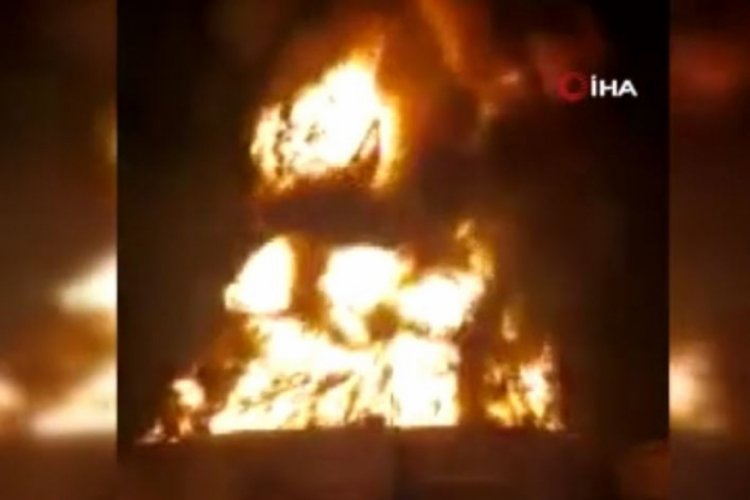 Petrol rafinerisinde yangın