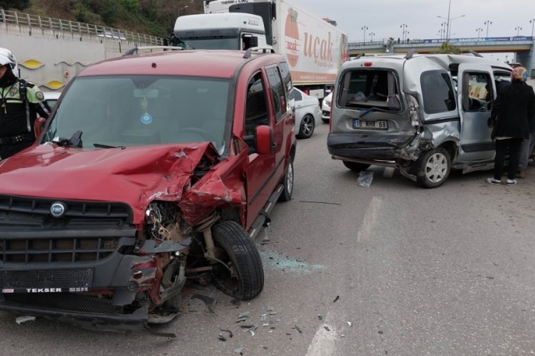 İftar yolunda korkutan kaza