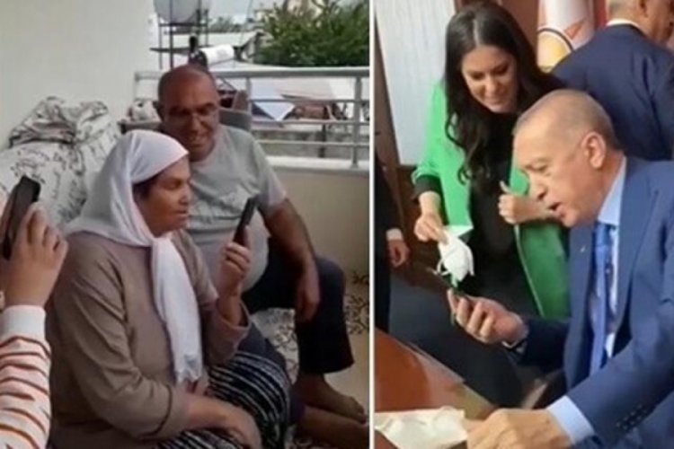 Cumhurbaşkanı, kanser hastası Halime teyzeyle g&ouml;r&uuml;şt&uuml;