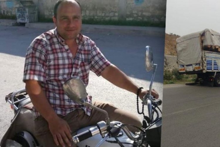 Kamyonun kopan tekerinin &ccedil;arptığı motosiklet s&uuml;r&uuml;c&uuml;s&uuml; hayatını kaybetti