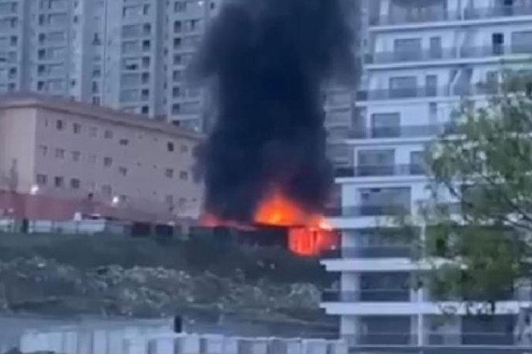 Geri d&ouml;n&uuml;ş&uuml;m alanında korkutan yangın