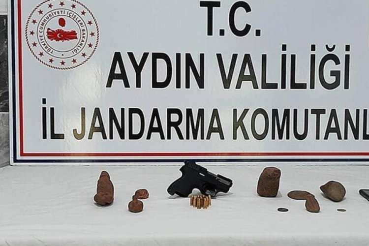 Aydın'da operasyonda 6 bin yıllık m&uuml;h&uuml;r ele ge&ccedil;irildi