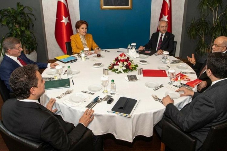 6 muhalefet partisi DP Genel Merkezi'nde bir araya geldi