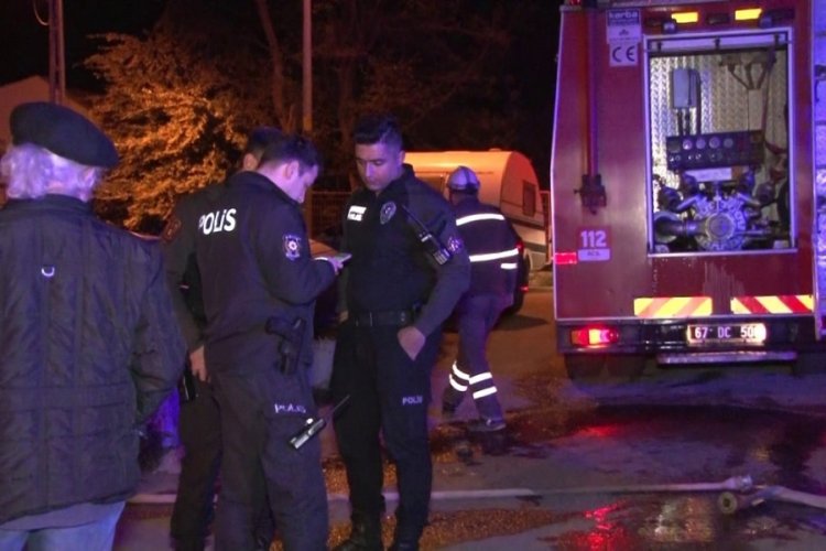 Zonguldak'ta yangın! Yaşlı kadın hastanelik oldu