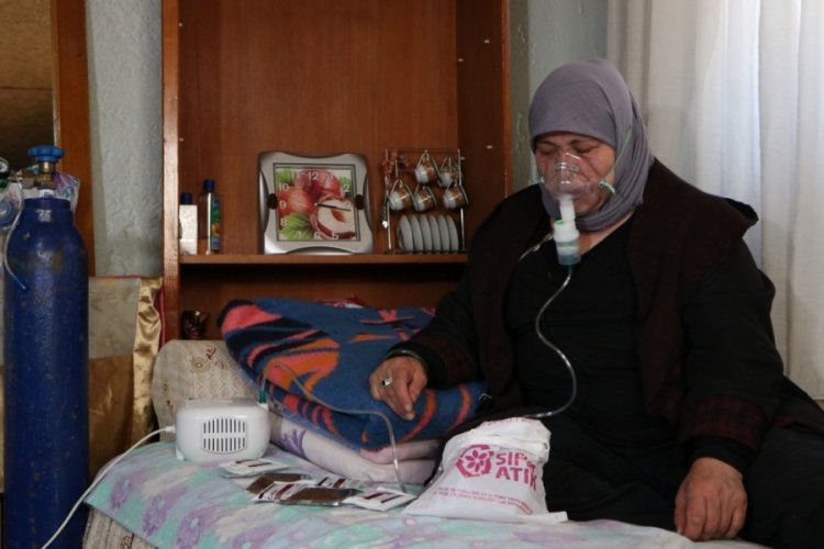 Solunum cihazı bozulan kadın, eve bağlı kaldı