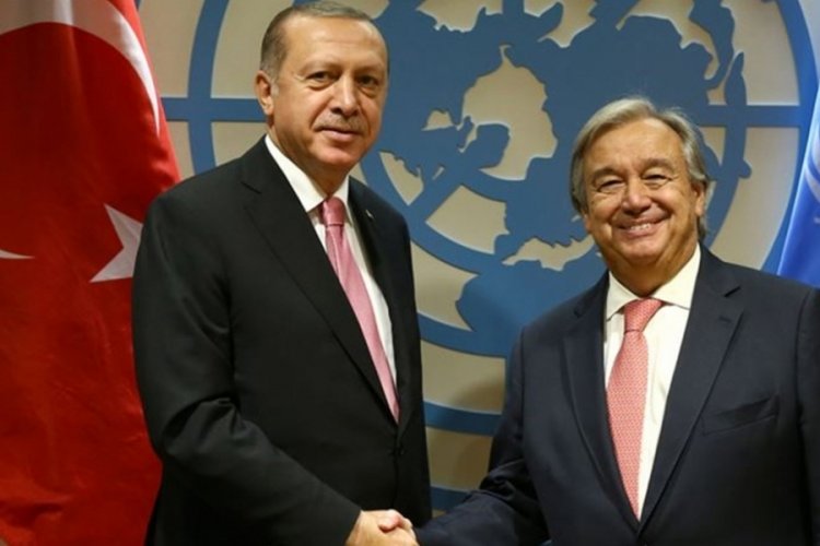 Cumhurbaşkanı Erdoğan, BM Genel Sekreteri Guterres'i kabul etti