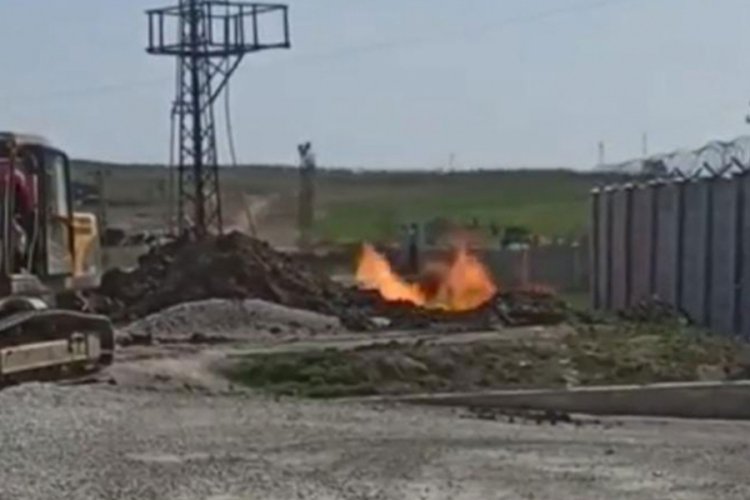 Doğalgaz ka&ccedil;ağına m&uuml;dahale esnasında patlama