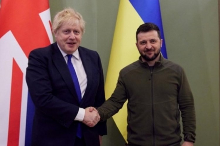 Ukrayna'da bir caddeye Boris Johnson'ın adı verildi