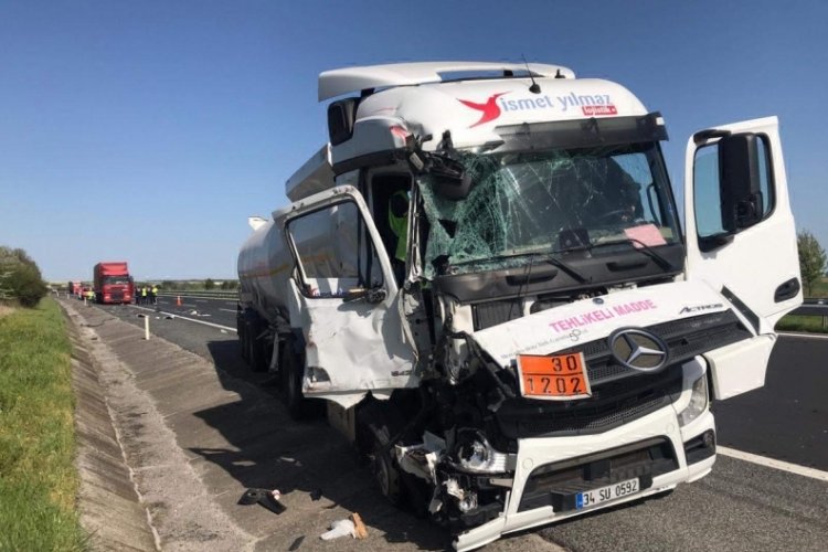 Tekirdağ'da TIR'ın &ccedil;arptığı Romanyalı şof&ouml;r Dumitru &ouml;ld&uuml;