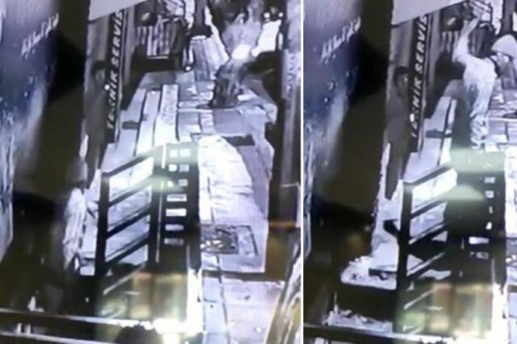 Duvarı delip hırsızlık yaptı, selam verdi