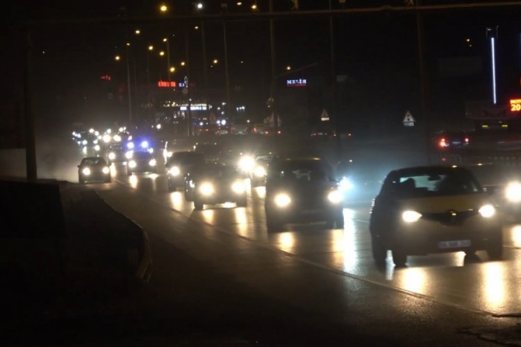 ''Kilit Kavşak''ta trafik yoğunluğu