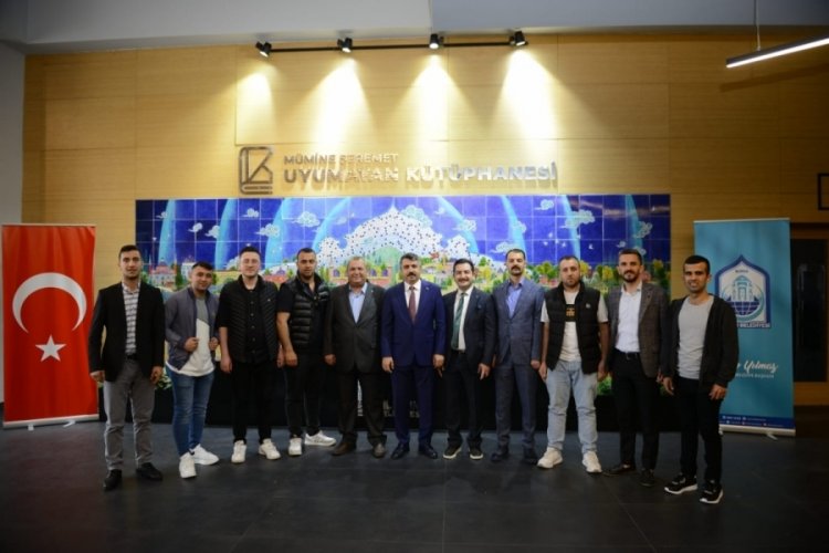 Bursa Yıldırım'da pandemi sonrasında ilk bayramlaşma